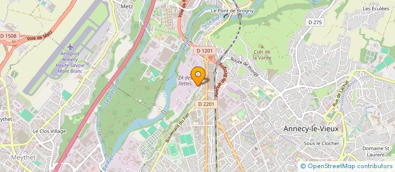 localisation de l'entreprise MONSIEUR FABIEN DELPRAT  ANNECY