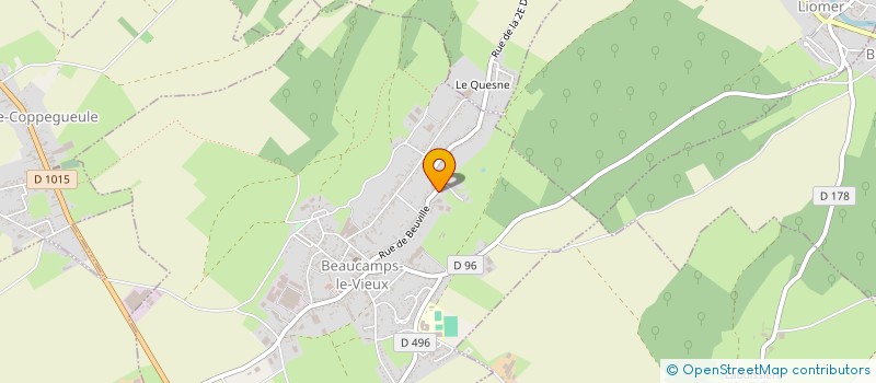 localisation de l'entreprise MONSIEUR FABIEN DENEUX  BEAUCAMPS-LE-VIEUX