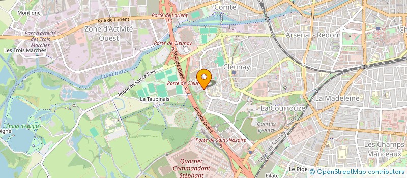 localisation de l'entreprise MONSIEUR FABIEN DERON  RENNES