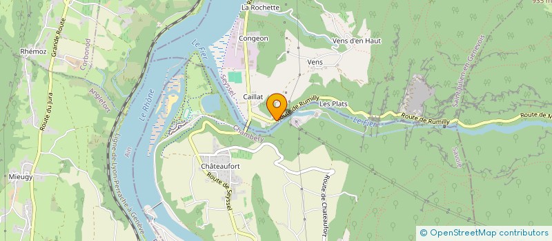 localisation de l'entreprise MONSIEUR FABIEN DESBROUSSES  SEYSSEL