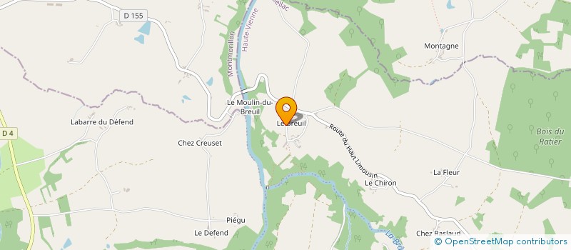 localisation de l'entreprise MONSIEUR FABIEN DESCHAMPS  SAINT-BONNET-DE-BELLAC