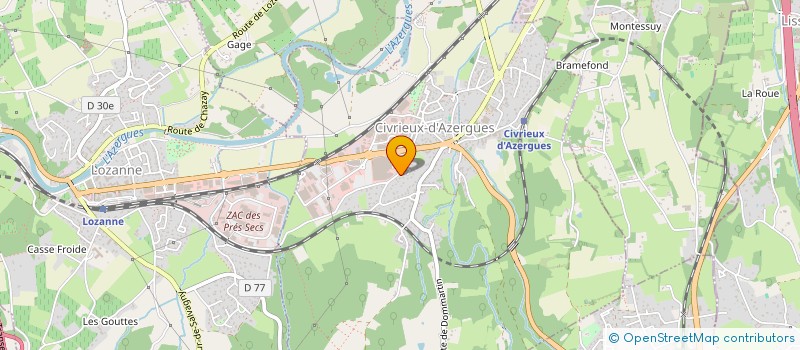 localisation de l'entreprise MONSIEUR FABIEN DESMAROUX  CIVRIEUX-D'AZERGUES