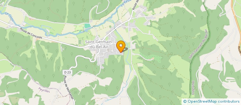 localisation de l'entreprise MONSIEUR FABIEN DESTREL  SAINT-GERMAIN-DU-BEL-AIR