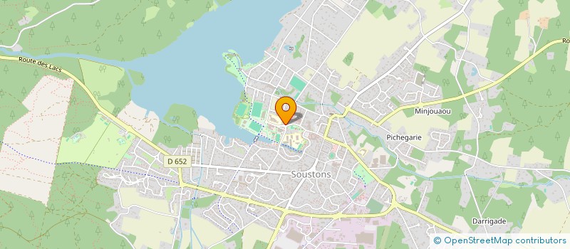 localisation de l'entreprise MONSIEUR FABIEN DESTRUHAUT  SOUSTONS