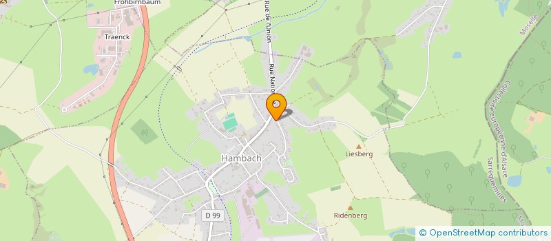 localisation de l'entreprise MONSIEUR FABIEN DI LORENZO  HAMBACH