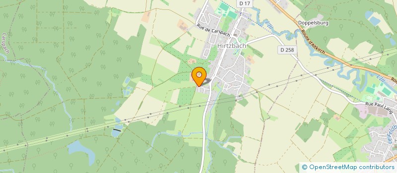 localisation de l'entreprise MONSIEUR FABIEN DIEBOLT  HIRTZBACH