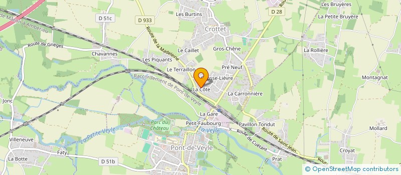 localisation de l'entreprise MONSIEUR FABIEN DIOT à CROTTET