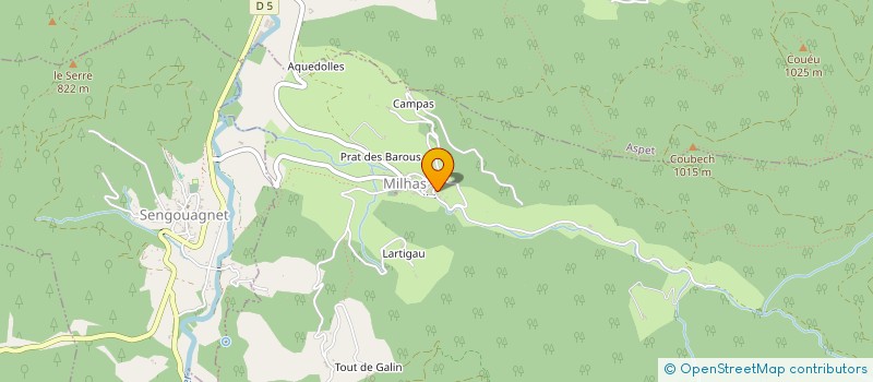 localisation de l'entreprise MONSIEUR FABIEN DOMENCH  MILHAS