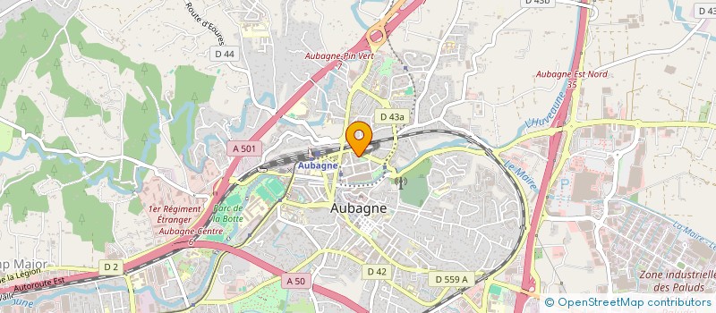 localisation de l'entreprise MONSIEUR FABIEN DOMINGO  AUBAGNE