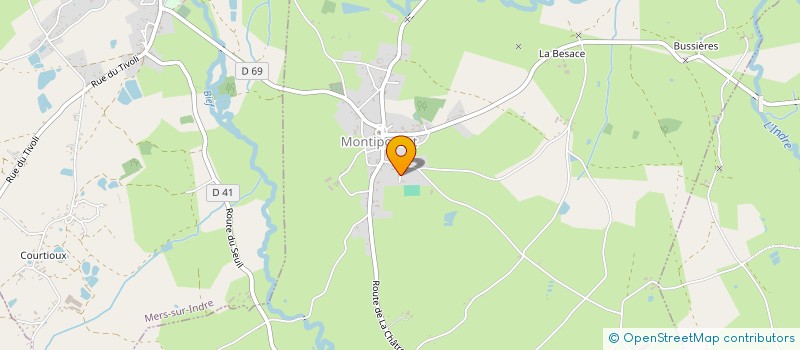 localisation de l'entreprise MONSIEUR FABIEN DORADOUX à MONTIPOURET