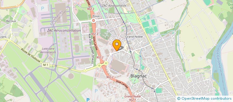 localisation de l'entreprise MONSIEUR FABIEN DOUCET à BLAGNAC