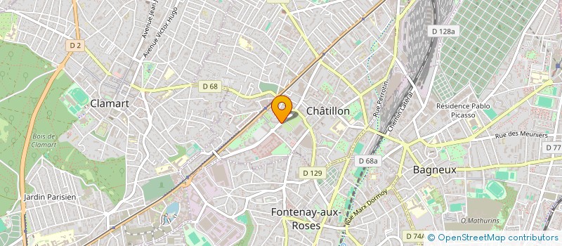 localisation de l'entreprise MONSIEUR FABIEN DREUIL  CHATILLON