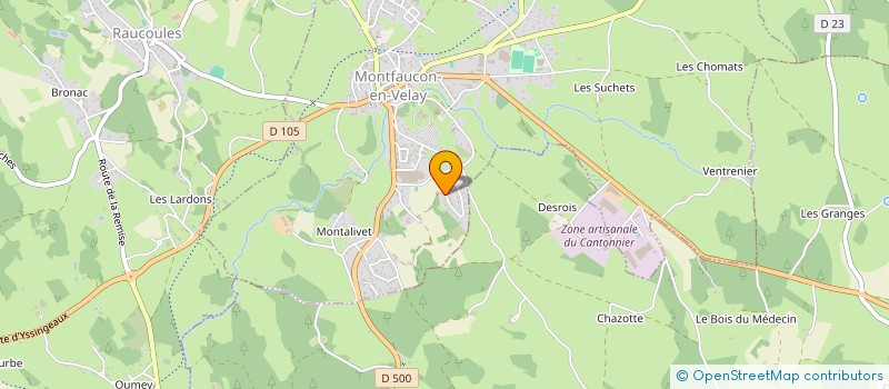 localisation de l'entreprise MONSIEUR FABIEN DREYFUSS à MONTFAUCON-EN-VELAY
