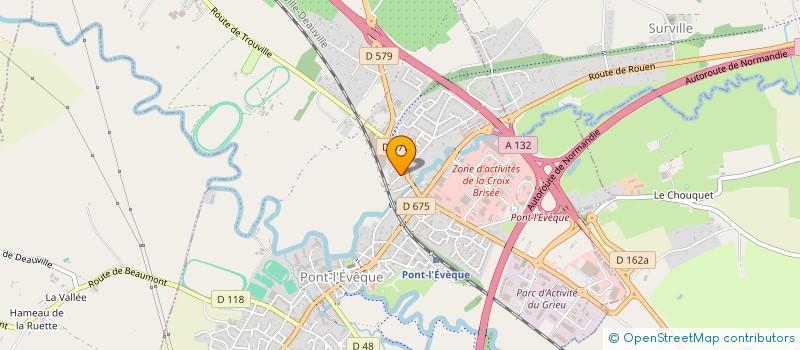 localisation de l'entreprise MONSIEUR FABIEN DRUGEON  PONT L'EVEQUE