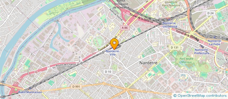 localisation de l'entreprise MONSIEUR FABIEN DUBOIS à NANTERRE