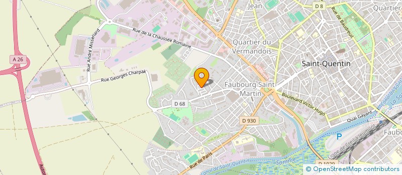 localisation de l'entreprise MONSIEUR FABIEN DUBUIS à SAINT QUENTIN