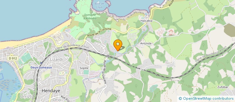 localisation de l'entreprise MONSIEUR FABIEN DUCASSE  HENDAYE