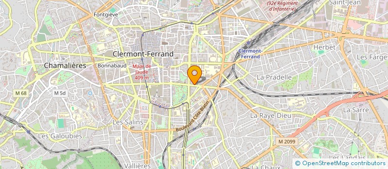 localisation de l'entreprise MONSIEUR FABIEN DUCHASSIN  CLERMONT-FERRAND