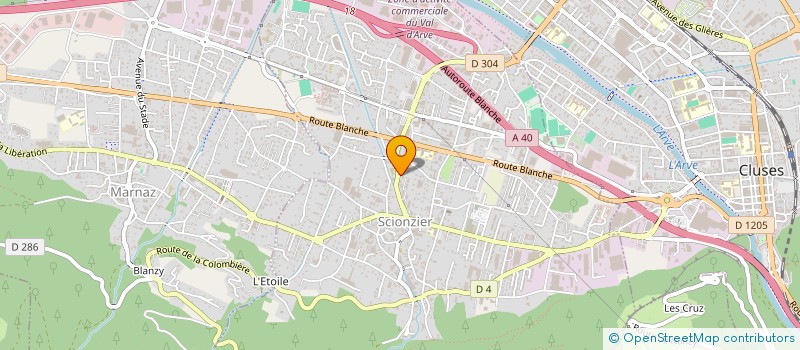 localisation de l'entreprise MONSIEUR FABIEN DUFLOT  SCIONZIER