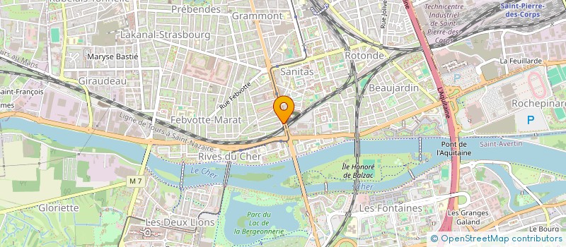 localisation de l'entreprise MONSIEUR FABIEN DUFRESNE  TOURS