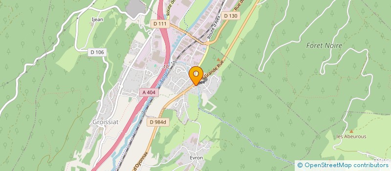 localisation de l'entreprise MONSIEUR FABIEN DUGAS à GROISSIAT