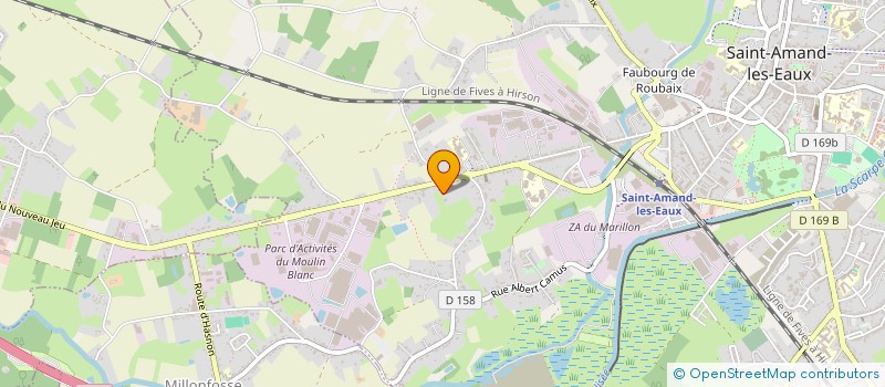 localisation de l'entreprise MONSIEUR FABIEN DUHEM  SAINT-AMAND-LES-EAUX