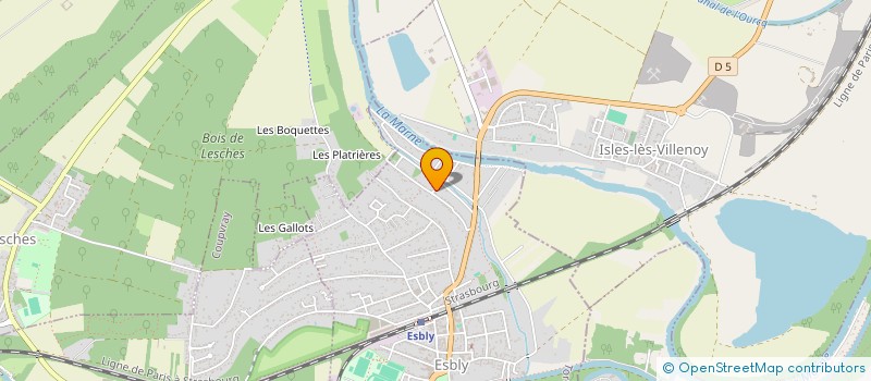 localisation de l'entreprise MONSIEUR FABIEN DUMAS à ESBLY