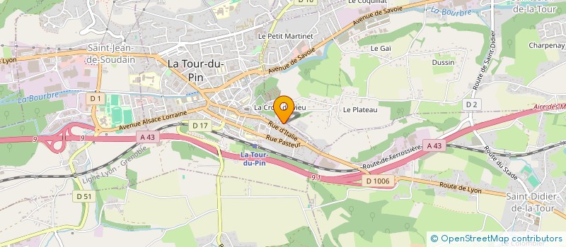 localisation de l'entreprise MONSIEUR FABIEN DUMONT  SAINT-CLAIR-DE-LA-TOUR