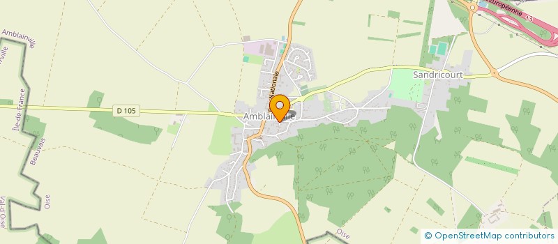 localisation de l'entreprise MONSIEUR FABIEN DUPONT  AMBLAINVILLE