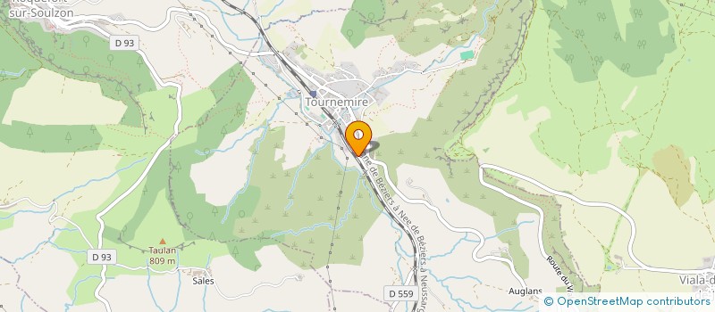 localisation de l'entreprise MONSIEUR FABIEN DURET  TOURNEMIRE