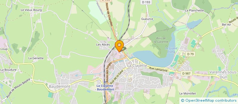 localisation de l'entreprise MONSIEUR FABIEN DURIX  LA CLAYETTE