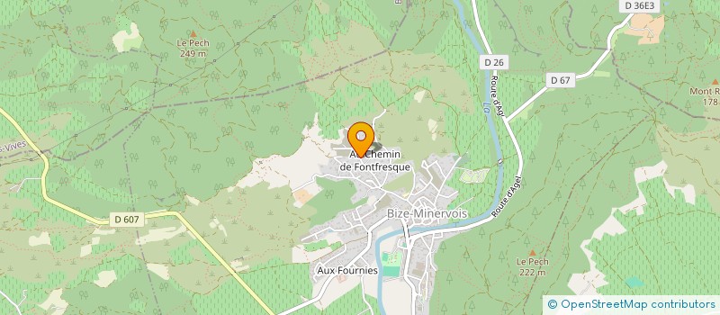 localisation de l'entreprise MONSIEUR FABIEN DUSSOL  BIZE-MINERVOIS