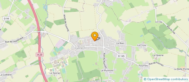 localisation de l'entreprise MONSIEUR FABIEN DUTEIL  GENECH