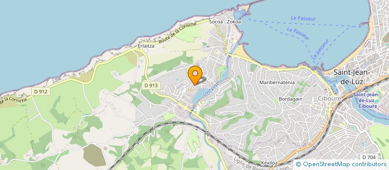 localisation de l'entreprise MONSIEUR FABIEN DUVAL à URRUGNE