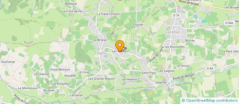 localisation de l'entreprise MONSIEUR FABIEN ECHALLIER à COGNY