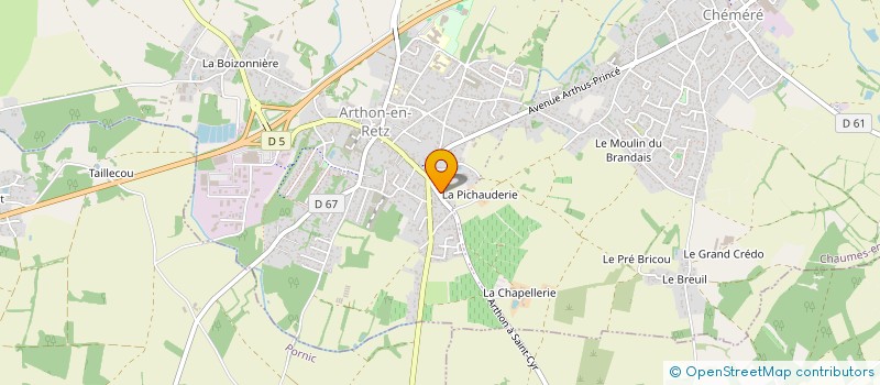 localisation de l'entreprise MONSIEUR FABIEN ECHARDOUR  CHAUMES-EN-RETZ