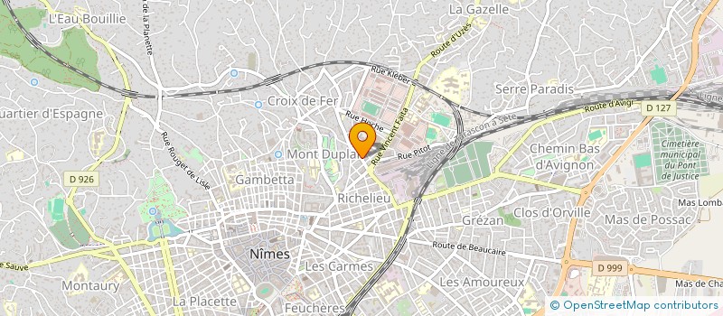 localisation de l'entreprise MONSIEUR FABIEN ELIE  NIMES