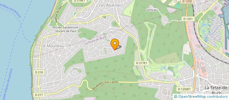 localisation de l'entreprise MONSIEUR FABIEN ERNULT à LA TESTE-DE-BUCH