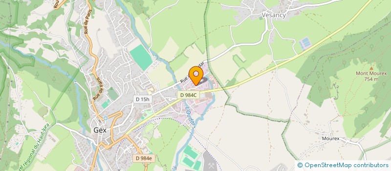 localisation de l'entreprise MONSIEUR FABIEN ESCLAFER  GEX