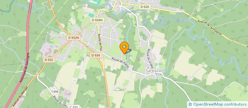 localisation de l'entreprise MONSIEUR FABIEN ESPAGNET  SARBAZAN
