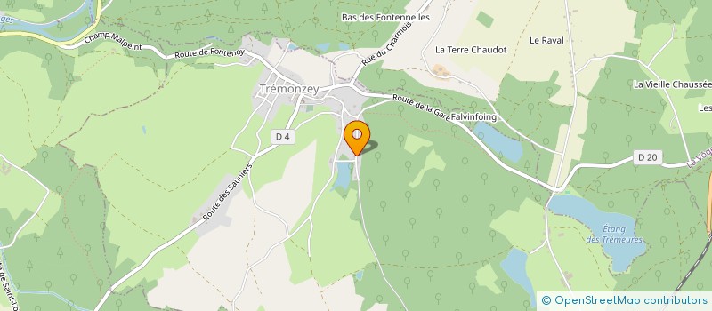 localisation de l'entreprise MONSIEUR FABIEN ESSLINGER  TREMONZEY