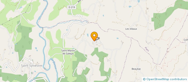 localisation de l'entreprise MONSIEUR FABIEN ESTIVAL  ALBOUSSIERE