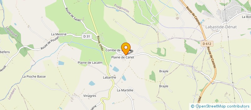 localisation de l'entreprise MONSIEUR FABIEN FAGET  LAMILLARIE