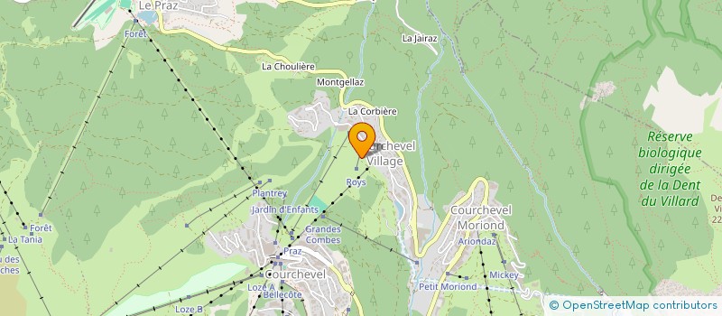 localisation de l'entreprise MONSIEUR FABIEN FAIVRE à COURCHEVEL