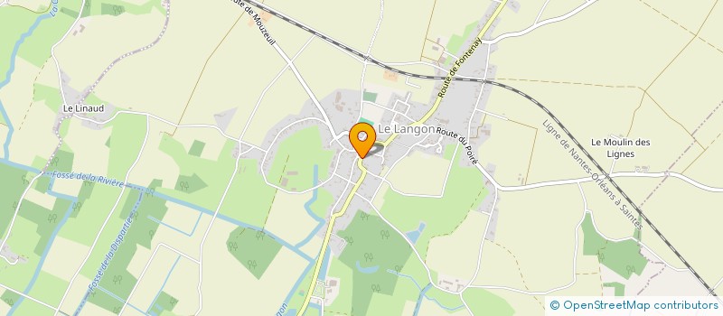 localisation de l'entreprise MONSIEUR FABIEN FAIVRE  LE LANGON