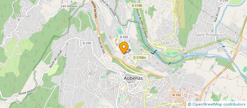 localisation de l'entreprise MONSIEUR FABIEN FARGIER à AUBENAS