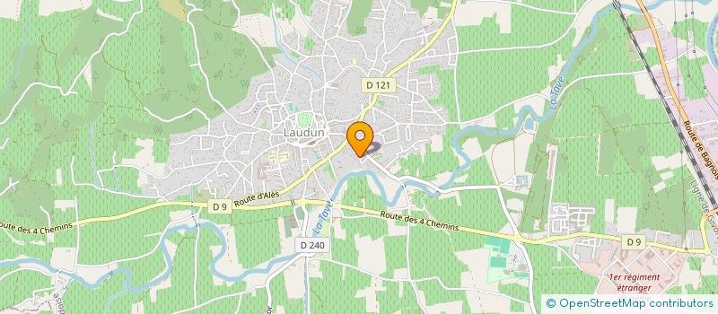 localisation de l'entreprise MONSIEUR FABIEN FAUCHET  LAUDUN L'ARDOISE