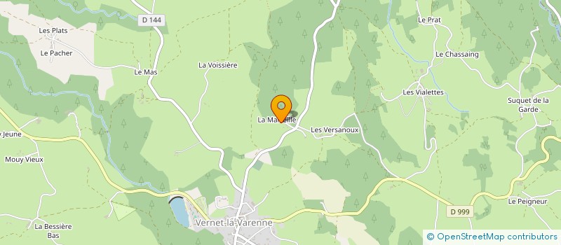 localisation de l'entreprise MONSIEUR FABIEN FAUGERE  LE VERNET-CHAMEANE