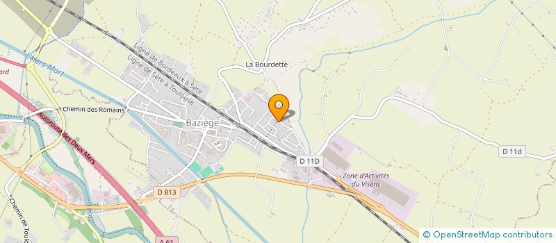 localisation de l'entreprise MONSIEUR FABIEN FAURE  BAZIEGE