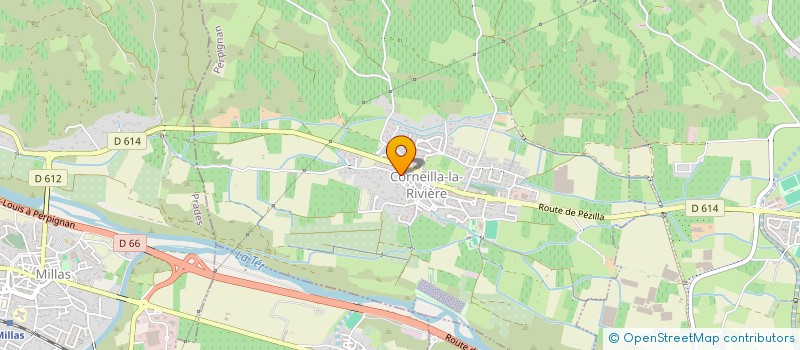 localisation de l'entreprise MONSIEUR FABIEN FAURE  CORNEILLA-LA-RIVIERE